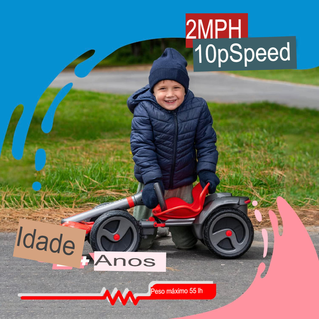 Mini Kart elétrico infantil [BATERIA RESERVA GRATIS]