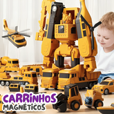 ConstructPlay™ - Carrinho de Montagem Magnética para Robô