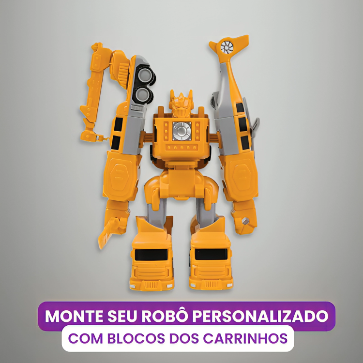 ConstructPlay™ - Carrinho de Montagem Magnética para Robô