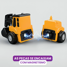 ConstructPlay™ - Carrinho de Montagem Magnética para Robô