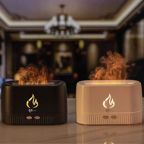 UmiFire®️ - Difusor de Aromas Ultrassônico com Simulador de Chamas