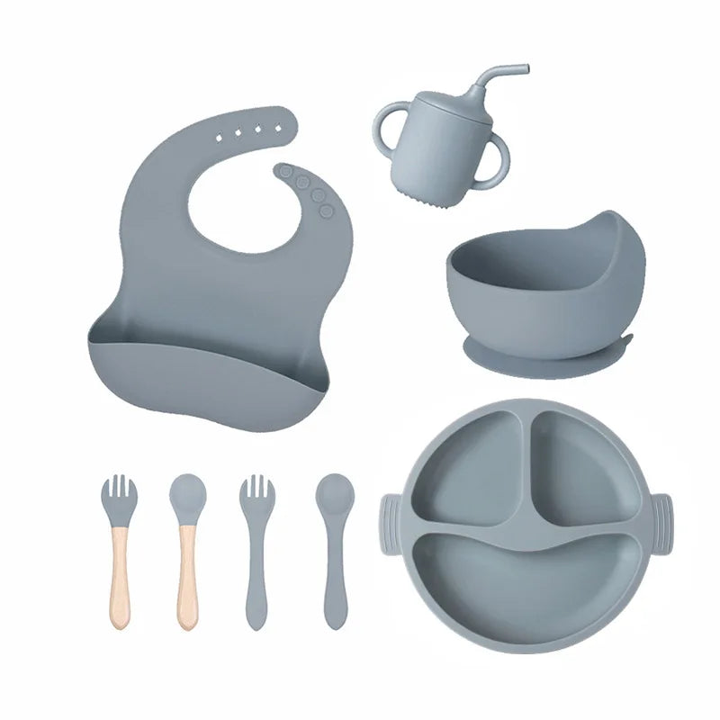 Kit Introdução Alimentar para Bebês - 4 Peças em Silicone