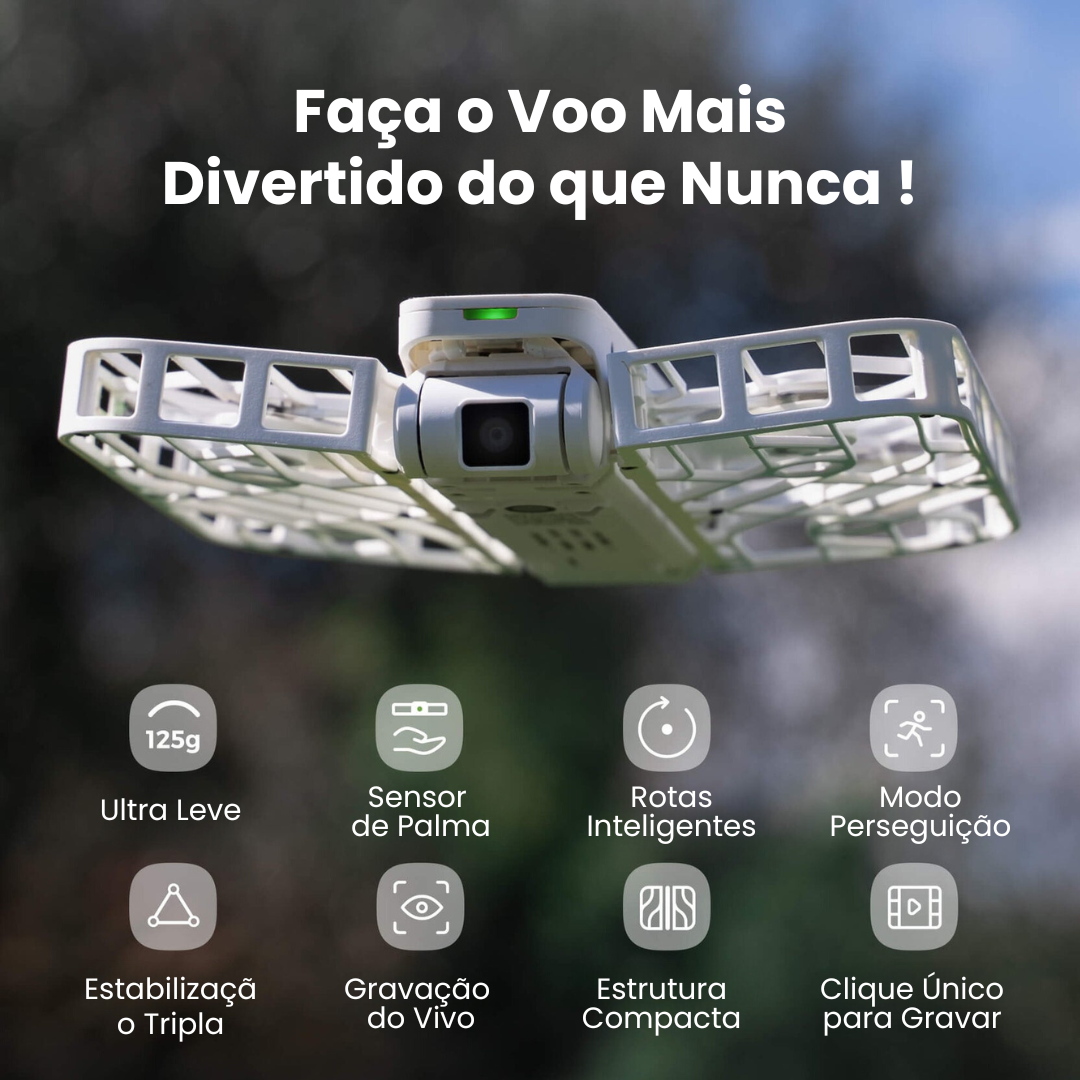 VisionAir X1™ - Mini Smart Drone com Estabilização ÓpticaTripla