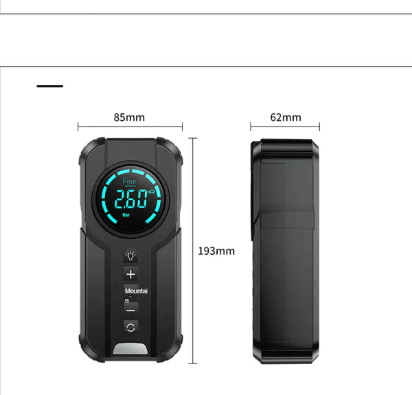 Safe Charger 2.0™ - Carregador de Bateria + Compressor de Ar