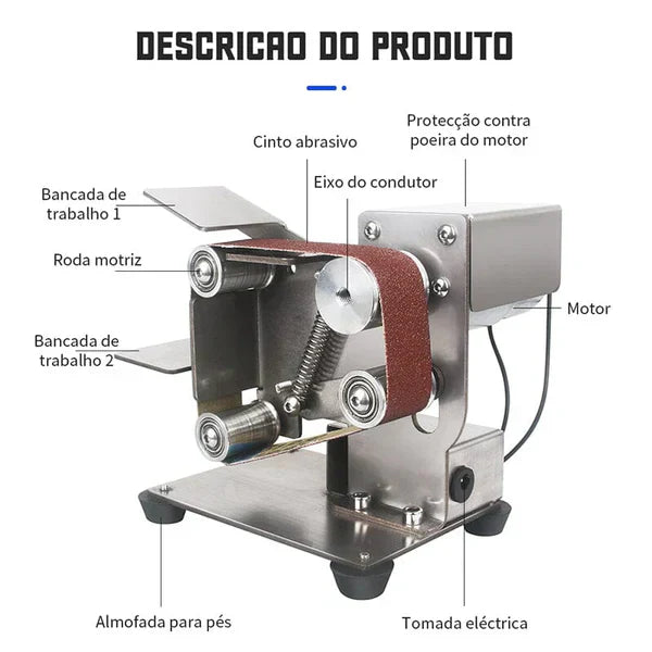 Power Lime™ - Lixadeira Industrial Turbo 4 em 1 [ULTRA POTENTE]