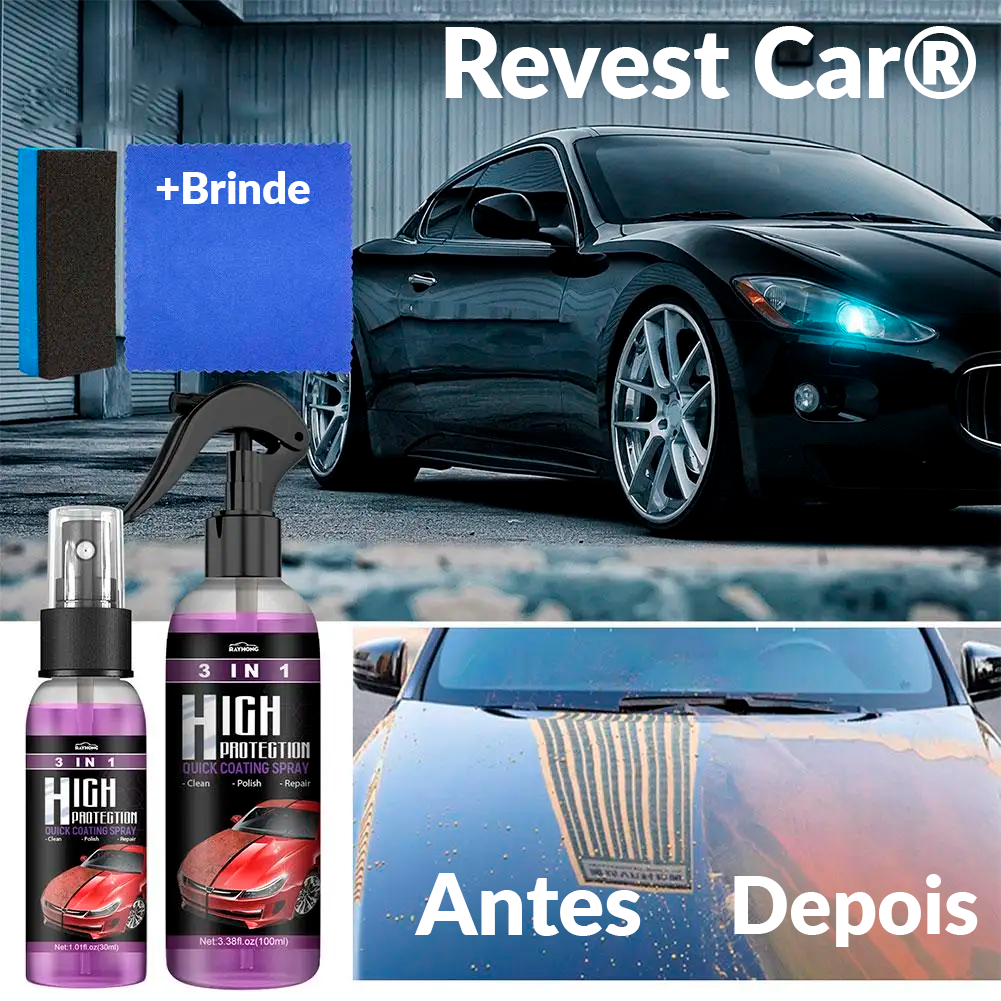 Revest Car® - Revestimento em spray 3 em 1 Alta Proteção [Promoção]